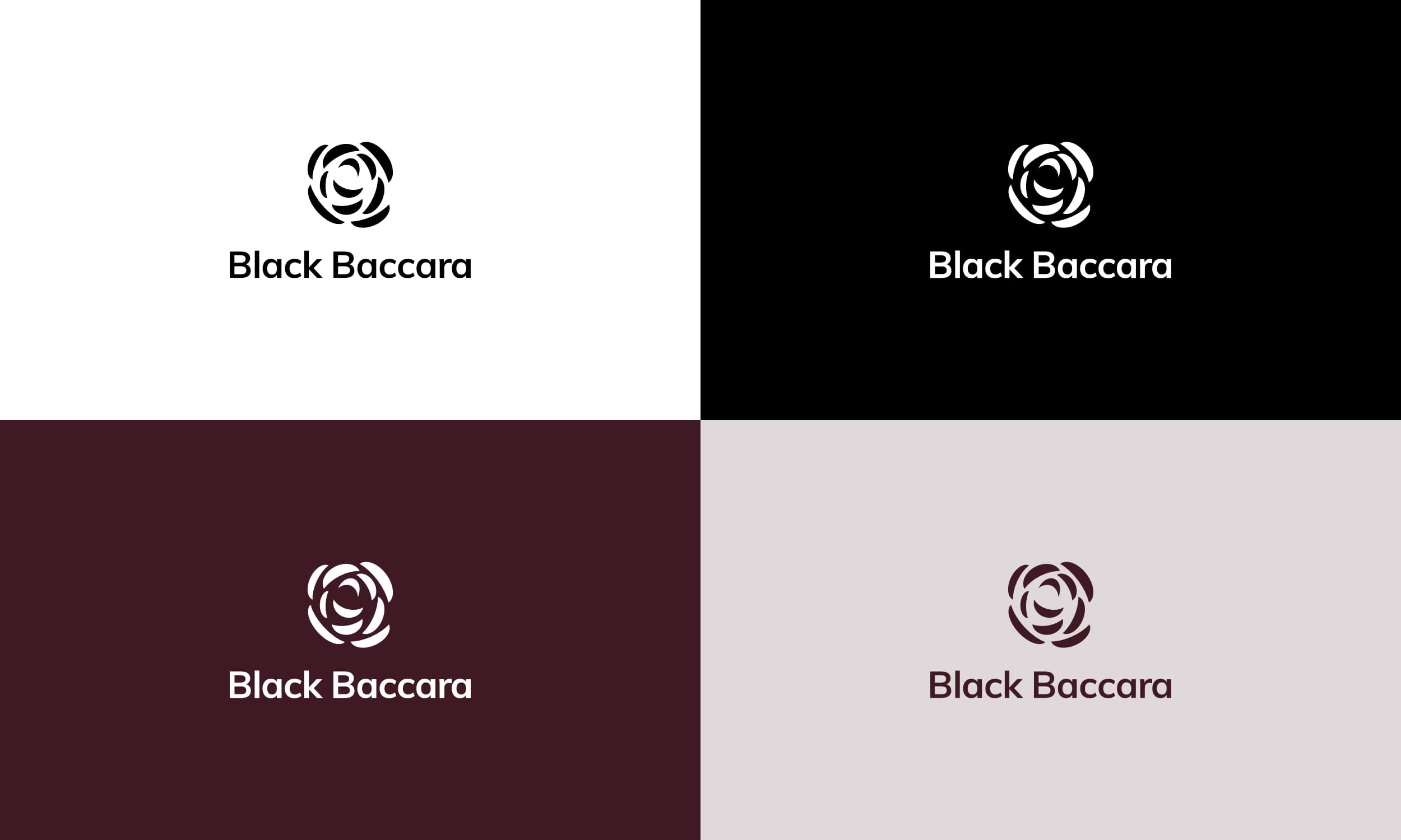 Black baccara logo